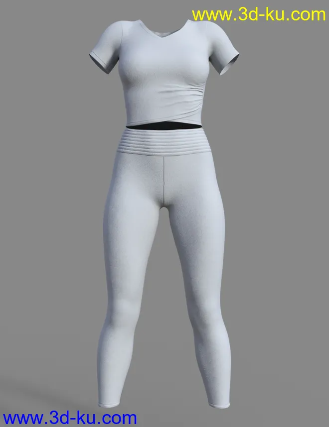 Cute and Simple Outfit for Genesis 8.1 Female模型的图片3