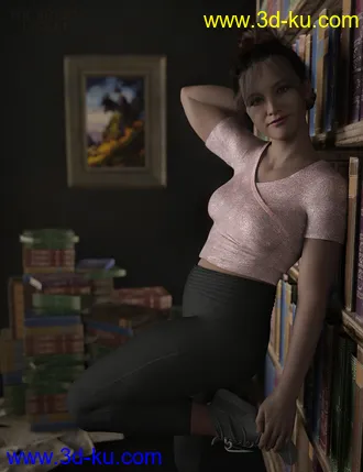 3D打印模型Cute and Simple Outfit for Genesis 8.1 Female的图片