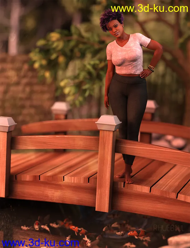 Cute and Simple Outfit for Genesis 8.1 Female模型的图片7