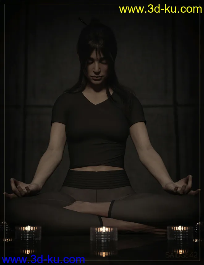 Cute and Simple Outfit for Genesis 8.1 Female模型的图片8