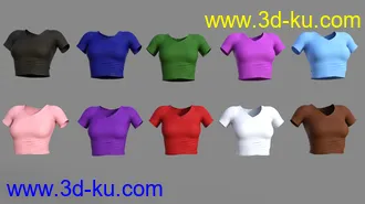 3D打印模型Cute and Simple Outfit for Genesis 8.1 Female的图片