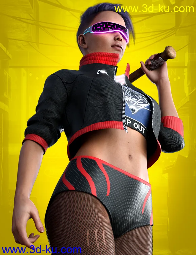 Cyber Fashion Outfit Set for Genesis 8 Females模型的图片4