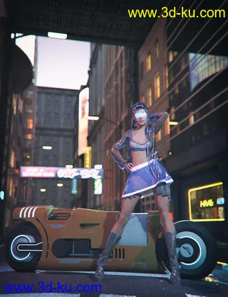 3D打印模型Cyber Motorbike的图片