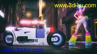 3D打印模型Cyber Motorbike的图片