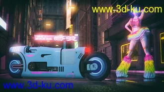 3D打印模型Cyber Motorbike的图片