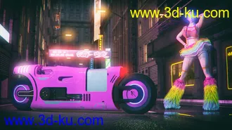 3D打印模型Cyber Motorbike的图片
