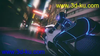 3D打印模型Cyber Motorbike的图片