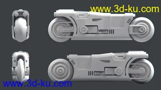 3D打印模型Cyber Motorbike的图片