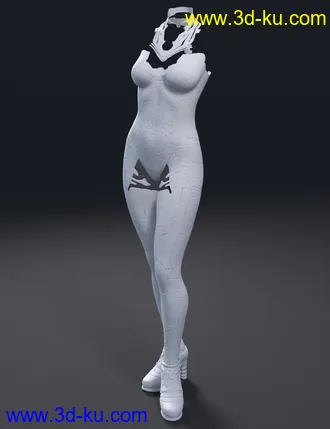 3D打印模型CyberDream Outfit for Genesis 8.1 Females的图片