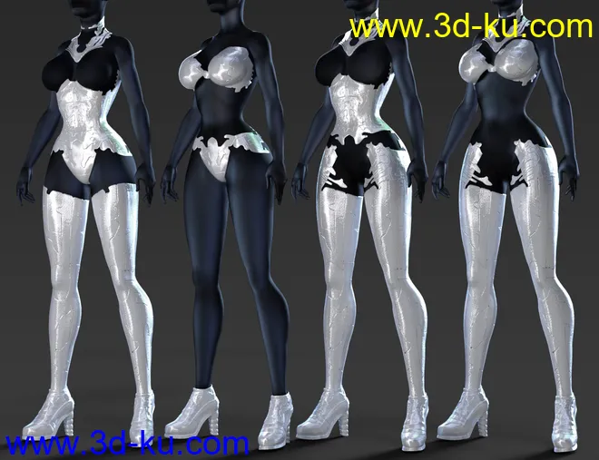 CyberDream Outfit for Genesis 8.1 Females模型的图片4