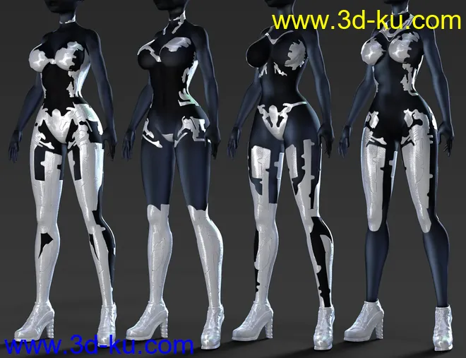 CyberDream Outfit for Genesis 8.1 Females模型的图片5