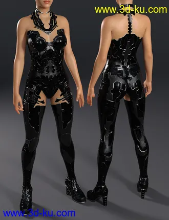 3D打印模型CyberDream Outfit for Genesis 8.1 Females的图片
