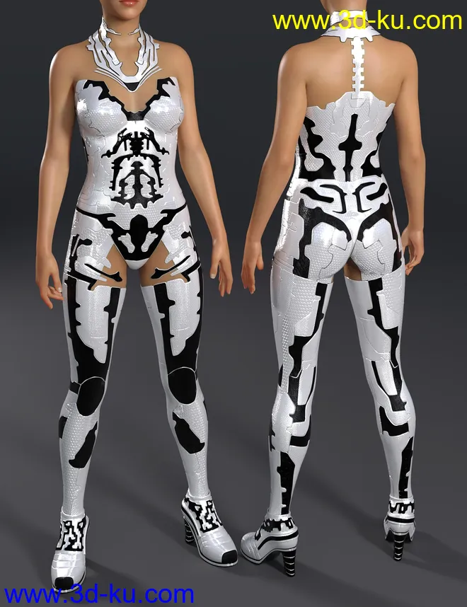 CyberDream Outfit for Genesis 8.1 Females模型的图片8