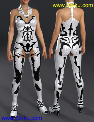 3D打印模型CyberDream Outfit for Genesis 8.1 Females的图片