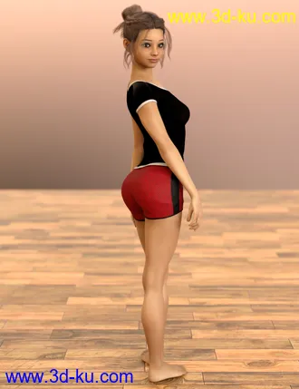 3D打印模型D.E.M. Dancewear Model E-Girl Poses Vol 2 for Genesis 8 Female的图片