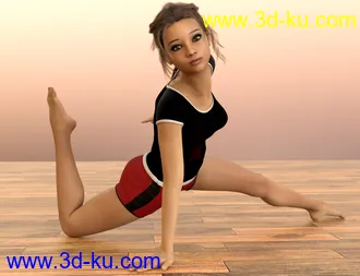 3D打印模型D.E.M. Dancewear Model E-Girl Poses Vol 2 for Genesis 8 Female的图片