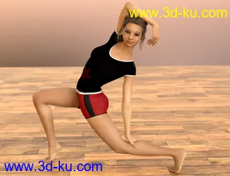 3D打印模型D.E.M. Dancewear Model E-Girl Poses Vol 2 for Genesis 8 Female的图片