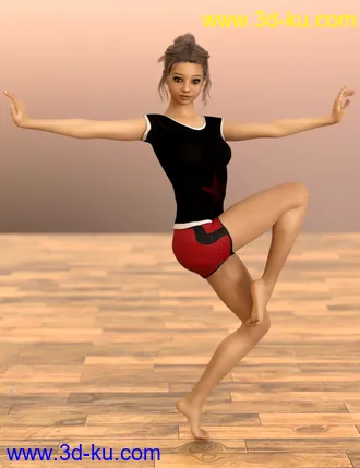 3D打印模型D.E.M. Dancewear Model E-Girl Poses Vol 2 for Genesis 8 Female的图片