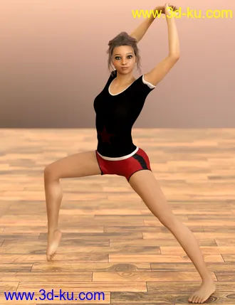 3D打印模型D.E.M. Dancewear Model E-Girl Poses Vol 2 for Genesis 8 Female的图片