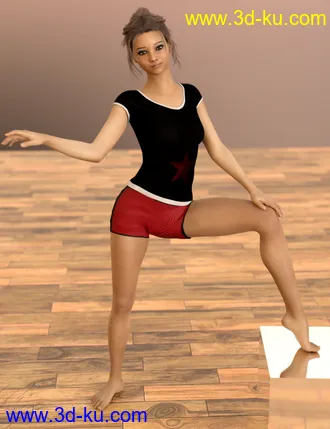 3D打印模型D.E.M. Dancewear Model E-Girl Poses Vol 2 for Genesis 8 Female的图片