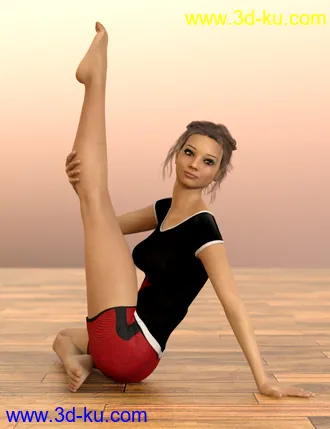 3D打印模型D.E.M. Dancewear Model E-Girl Poses Vol 2 for Genesis 8 Female的图片