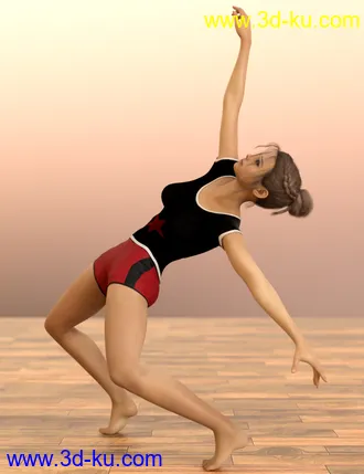 3D打印模型D.E.M. Dancewear Model E-Girl Poses Vol 2 for Genesis 8 Female的图片