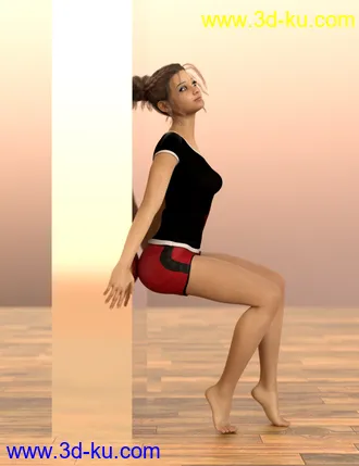3D打印模型D.E.M. Dancewear Model E-Girl Poses Vol 2 for Genesis 8 Female的图片
