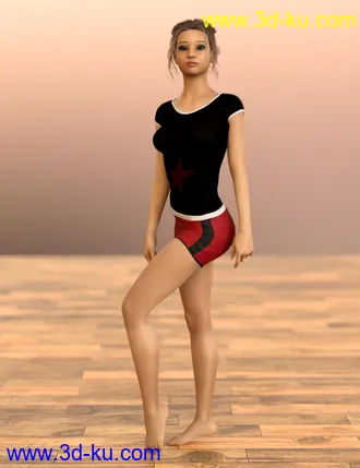 3D打印模型D.E.M. Dancewear Model E-Girl Poses Vol 2 for Genesis 8 Female的图片
