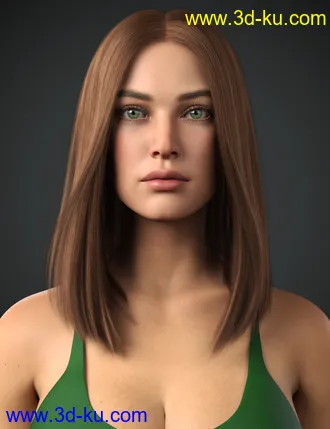 3D打印模型Dalila Hair For Genesis 8 and 8.1 Female的图片