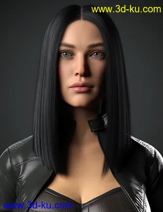 3D打印模型Dalila Hair For Genesis 8 and 8.1 Female的图片