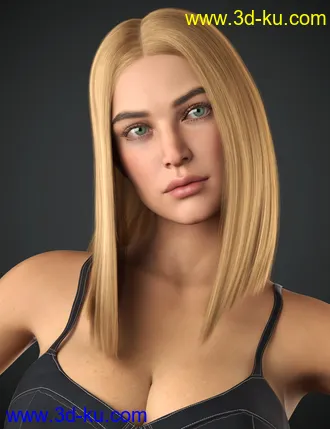 3D打印模型Dalila Hair For Genesis 8 and 8.1 Female的图片