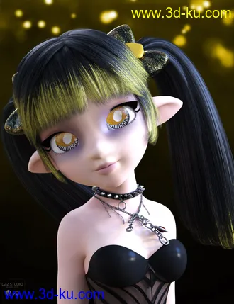 3D打印模型Dark Anime Eyes & Lashes for Genesis 8 Female(s)的图片