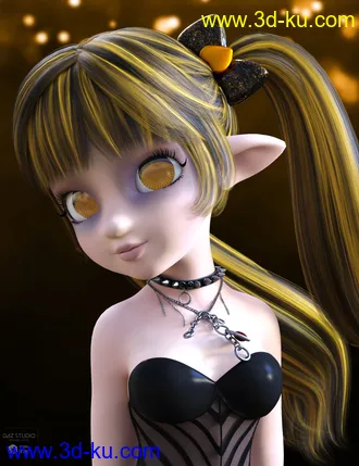 3D打印模型Dark Anime Eyes & Lashes for Genesis 8 Female(s)的图片