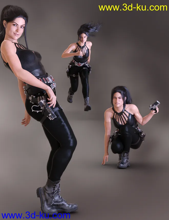 Dauntless Poses for CJ 8 and Genesis 8 Female模型的图片1