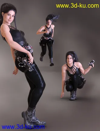 3D打印模型Dauntless Poses for CJ 8 and Genesis 8 Female的图片