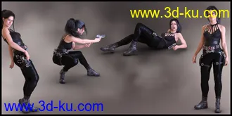 3D打印模型Dauntless Poses for CJ 8 and Genesis 8 Female的图片