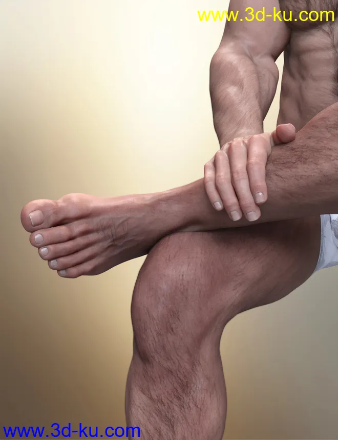 Davit HD and Davit Hair for Genesis 8 and 8.1 Male模型的图片2