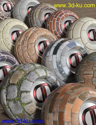 3D打印模型DD PBR Brick Shaders for Iray的图片