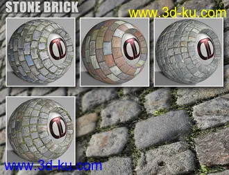 3D打印模型DD PBR Brick Shaders for Iray的图片