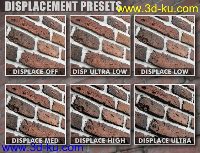 DD PBR Brick Shaders for Iray模型的图片4