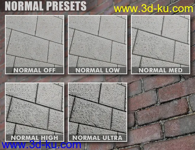 DD PBR Brick Shaders for Iray模型的图片5