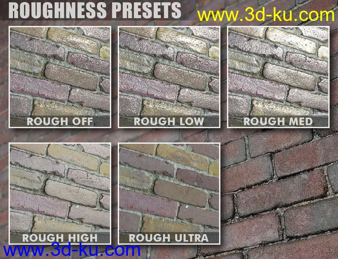 DD PBR Brick Shaders for Iray模型的图片6