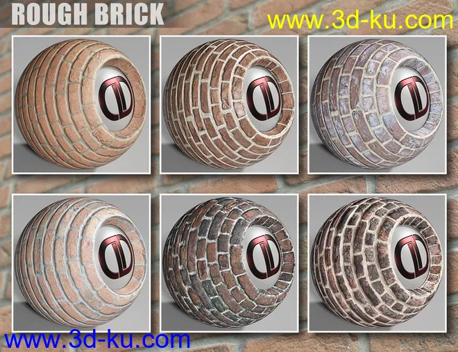 DD PBR Brick Shaders for Iray模型的图片7