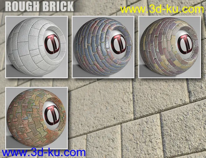 DD PBR Brick Shaders for Iray模型的图片9