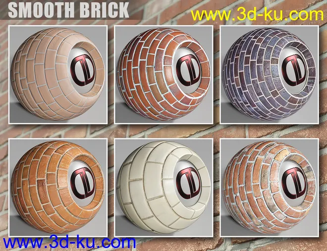 DD PBR Brick Shaders for Iray模型的图片10