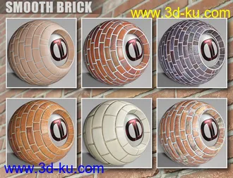 3D打印模型DD PBR Brick Shaders for Iray的图片