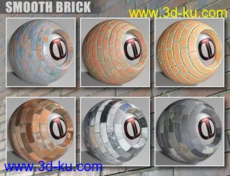 3D打印模型DD PBR Brick Shaders for Iray的图片