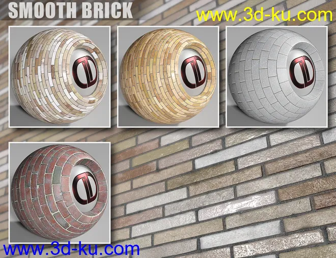 DD PBR Brick Shaders for Iray模型的图片12