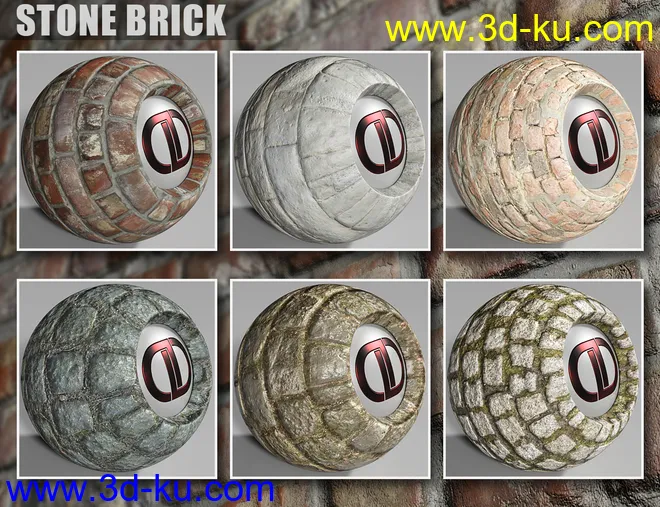 DD PBR Brick Shaders for Iray模型的图片13