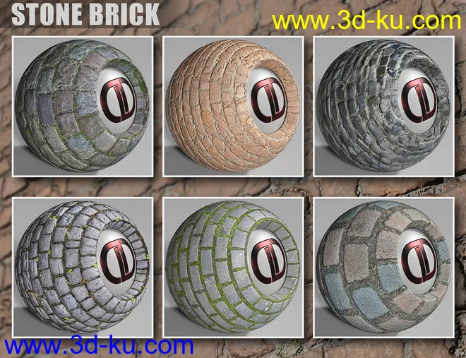 DD PBR Brick Shaders for Iray模型的图片14